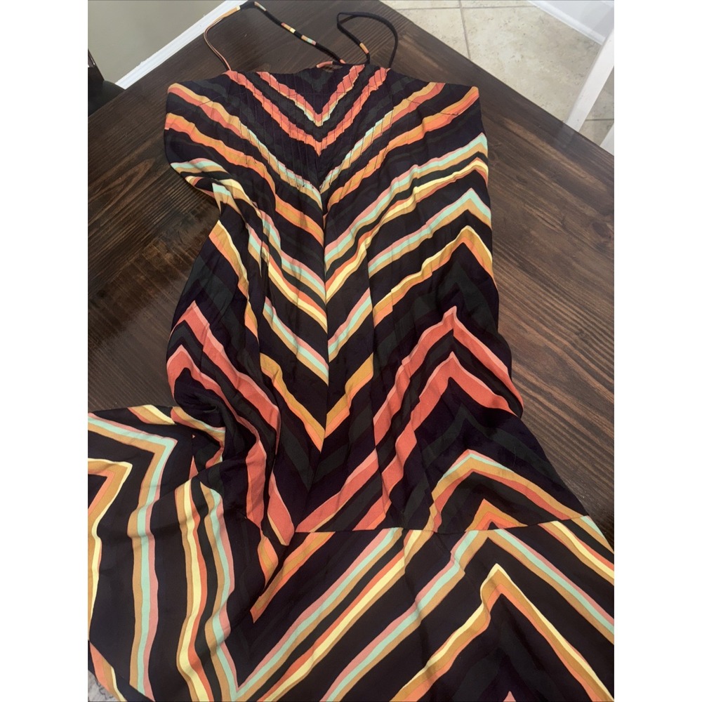 anthropologie spaghetti strap sundress multicolor women sz LP MSRP $158